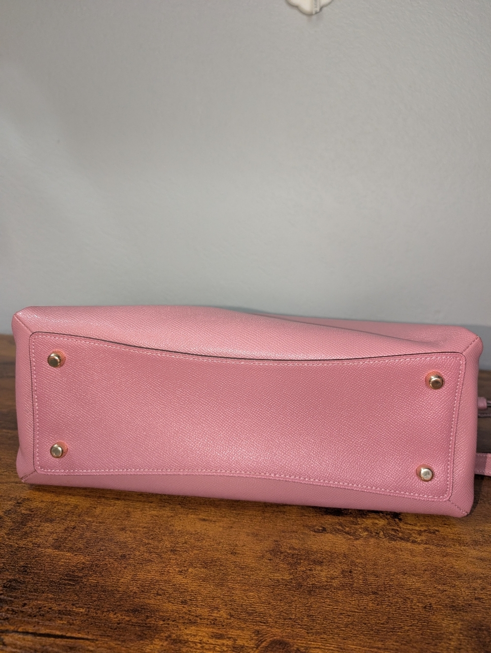 Coach Pink Satchel with Gold Hardware - Picture 8 of 11